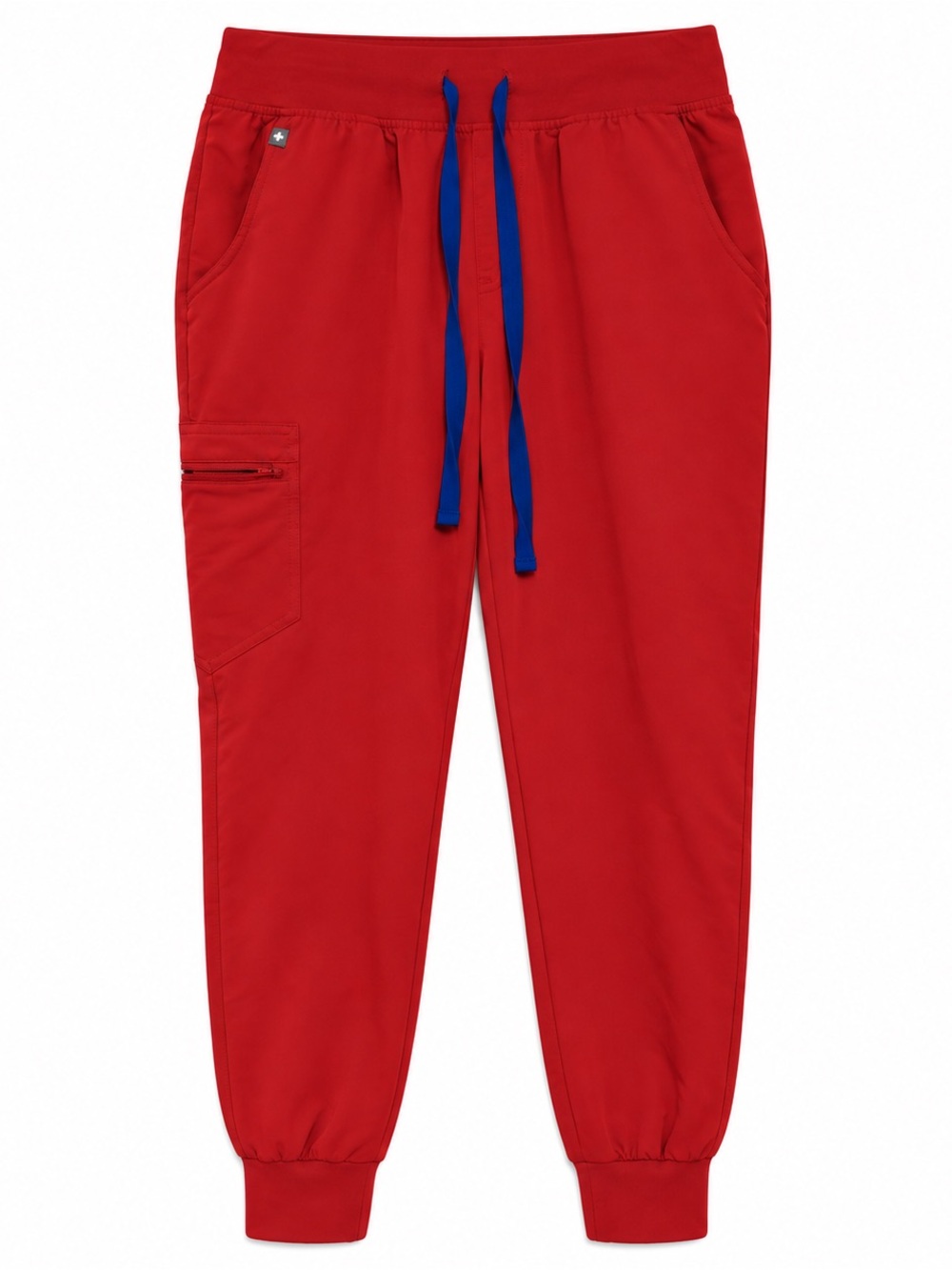 FIGS Zamora Jogger Scrub Pants Red Blue Drawstring Small Petite